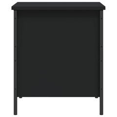 Storage Bench Black 40x42.5x50 cm - Engineered Wood | Organize Your Home in Style