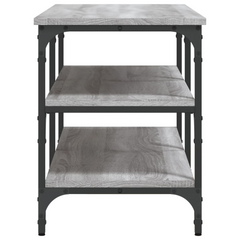 Shoe Bench Grey Sonoma 100x38.5x49 cm Engineered Wood - Sturdy and Stylish Shoe Bench with Ample Storage Space