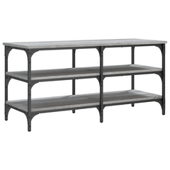 Shoe Bench Grey Sonoma 100x38.5x49 cm Engineered Wood - Sturdy and Stylish Shoe Bench with Ample Storage Space