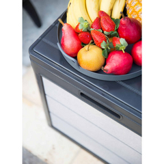 Keter Denali 113 L Garden Storage Box Anthracite - Durable, Stylish, and Weather-resistant