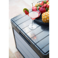 Keter Denali 113 L Garden Storage Box Anthracite - Durable, Stylish, and Weather-resistant