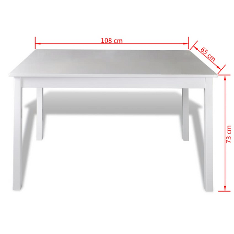 5 Piece Dining Set White - Elegant and Sturdy Furniture for Your Dining Room or Kitchen