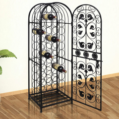 Wine Rack for 45 Bottles Metal - Elegant Floor Standing Design