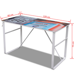 Unique Rectangular Desk | Modern Design, Tempered Glass Surface