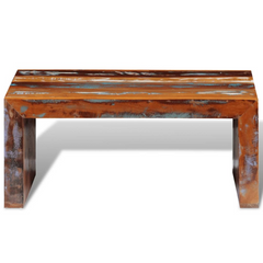 Coffee Table Reclaimed Wood - Vintage Retro Style | Solid Wood | Handmade