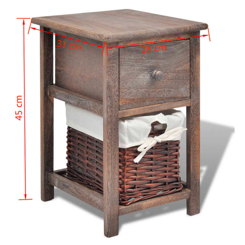 Bedside Cabinets 2 pcs Wood Brown | Rustic Charm for Your Home