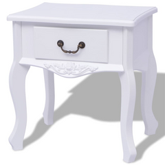 Bedside Cabinets 2 pcs MDF White - Stylish and Versatile