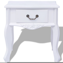 Bedside Cabinets 2 pcs MDF White - Stylish and Versatile