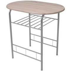 Modern Breakfast Bar Set - Sleek MDF & Sturdy Iron Frame, Ideal for Apartments, Cafés, and Pubs