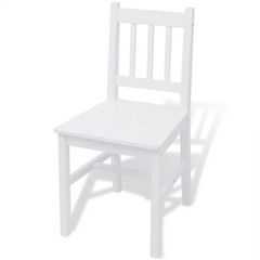 Seven Piece Dining Set Pinewood White - Elegant, Durable, and Easy to Assemble