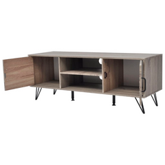 TV Cabinet 120x40x45 cm Grey - Modern Rustic Style, Plenty of Storage Space