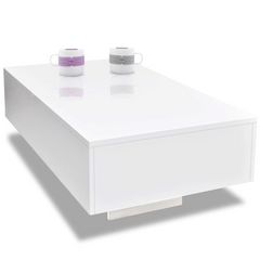 Coffee Table High Gloss White - Modern and Elegant | Home Furniture