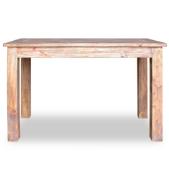 Solid Mahogany Wood Dining Table 120x60x77 cm - Rustic Charm & Durability