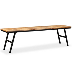 Bench Reclaimed Teak and Steel 160x35x45 cm