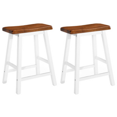 Bar Table and Stool Set - 3 Piece Solid Wood Furniture for Home, Bar, or Restaurant