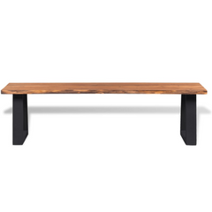 Bench Solid Acacia Wood 145 cm