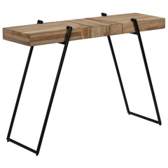 Console Table Reclaimed Teak - Stylish Industrial Design - 120x35x81 cm