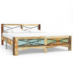 Bed Frame without Mattress Solid Reclaimed Wood 160x200 cm