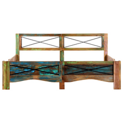 Bed Frame without Mattress Solid Reclaimed Wood 160x200 cm