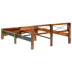 Bed Frame without Mattress Solid Reclaimed Wood 160x200 cm