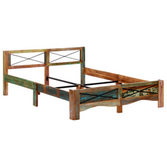 Bed Frame without Mattress Solid Reclaimed Wood 160x200 cm