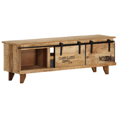 TV Cabinet 120x30x40 cm Solid Mango Wood - Stylish and Durable