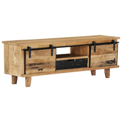 TV Cabinet 120x30x40 cm Solid Mango Wood - Stylish and Durable