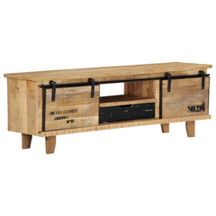 TV Cabinet 120x30x40 cm Solid Mango Wood - Stylish and Durable