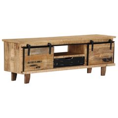 TV Cabinet 120x30x40 cm Solid Mango Wood - Stylish and Durable