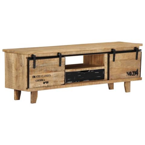 TV Cabinet 120x30x40 cm Solid Mango Wood - Stylish and Durable