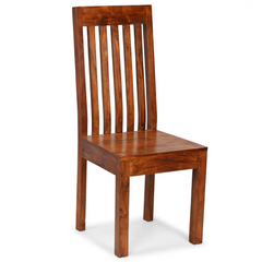 Dining Chairs Set of 6 - Solid Acacia Wood, Modern & Elegant Design