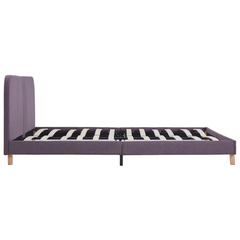 Bed Frame without Mattress Taupe Fabric 150x200 cm King Size