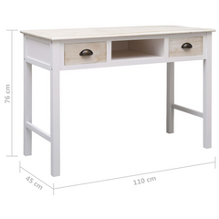 Multi-purpose Console Table 110x45x76 cm - Stylish Wood with Storage Drawers