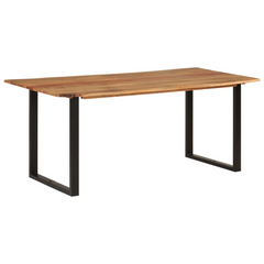 Dining Table 180x90x76 cm Solid Acacia Wood - Industrial and Rustic Style