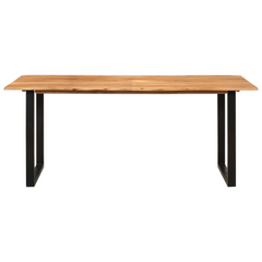 Dining Table 180x90x76 cm Solid Acacia Wood - Industrial and Rustic Style