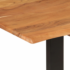 Dining Table 180x90x76 cm Solid Acacia Wood - Industrial and Rustic Style