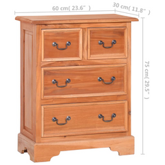 Chest of Drawers Solid Mahogany Wood