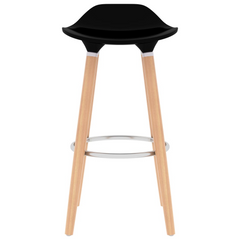 3 Piece Bar Set - Sleek Black Bar Table and Stools for Modern Living Spaces