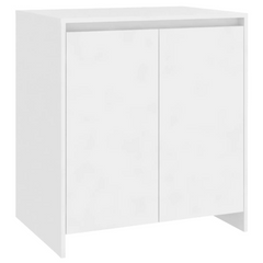 3 Piece Sideboard Set in White | Elegant Engineered Wood Storage Cabinets for Home Decor and Organization