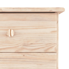 Highboard 77x35x188 cm - Solid Pine Wood Tall Cabinet with Ample Storage and Display Options