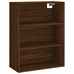 Highboard in Brown Oak - Stylish and Durable Storage Solution (69.5x34x180 cm, Engineered Wood)