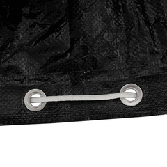 Garden Furniture Cover - Heavy Duty, Water-Resistant, UV-Resistant, Outdoor Protection - 12 Eyelets, Easy Fixing Rope, 213x132x75 cm, Rectangular, Black