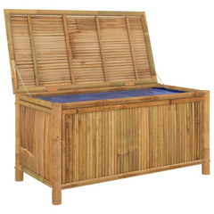 Garden Storage Box 110x52x55cm Bamboo - Versatile Outdoor & Indoor Storage Solution