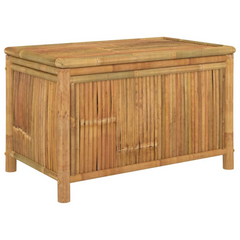 Bamboo Garden Storage Box 90x52x55cm - Weather-Resistant, Multi-Use Outdoor & Indoor Storage Bench