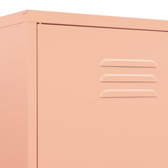 Pink Steel Wardrobe 90x50x180 cm - Durable, Chic & Spacious Storage Solution