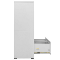 Filing Cabinet Light Grey 90x46x134 cm Steel - Durable and Versatile Storage Solution