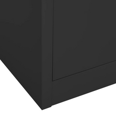 Office Cabinet Anthracite Steel 90x40x180 cm - Durable Storage Solution for Organized Workspace