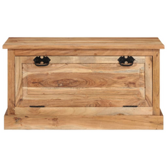 Solid Acacia Wood Shoe Storage Bench - Comfortable, Durable, and Stylish - 85x40x45 cm