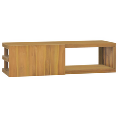 Wall-mounted Bathroom Cabinet - Solid Teak Wood, 110x40x30 cm - Stylish & Durable Storage Solution for Your Bathroom