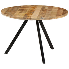 Dining Table 110x75 cm Solid Wood Mango - Rustic and Stylish